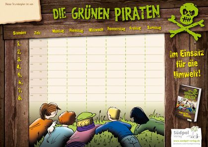 Der Grüne Piraten-Stundenplan